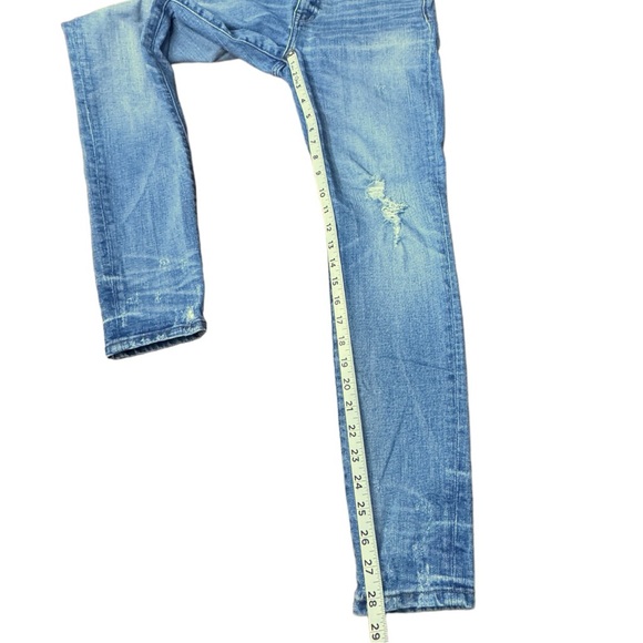 Madewell 9” High-Rise Skinny Jeans Destructed-Hem Edition Denim Women’s Size 29 - Picture 10 of 16